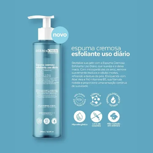 Espuma Cremosa Esfoliante Uso Diário - Dermachem