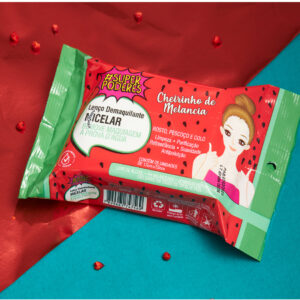 Lenço Demaquilante Micelar Cheirinho de Melancia Super Poderes